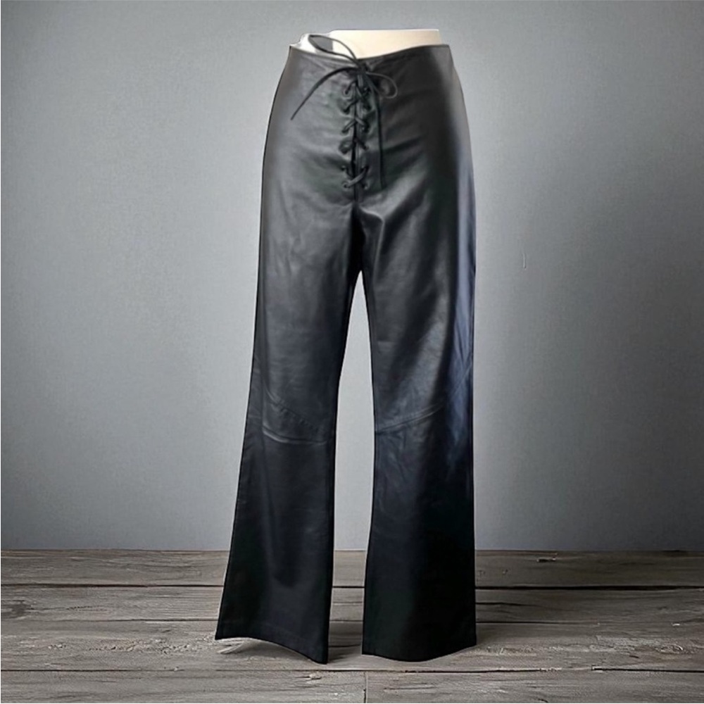 VTG RALPH LAUREN | LACE UP FRONT
GENUINE LEATHER PANTS - Picture 3 of 8